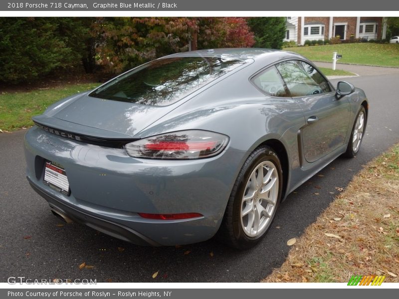 Graphite Blue Metallic / Black 2018 Porsche 718 Cayman