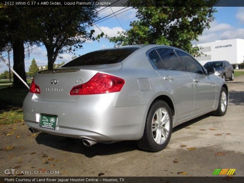 Liquid Platinum / Graphite 2012 Infiniti G 37 x AWD Sedan