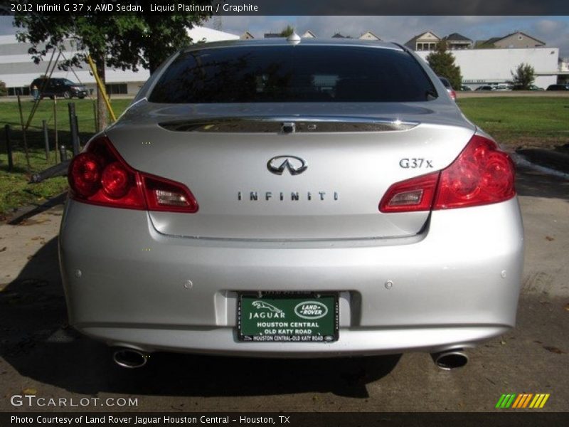 Liquid Platinum / Graphite 2012 Infiniti G 37 x AWD Sedan