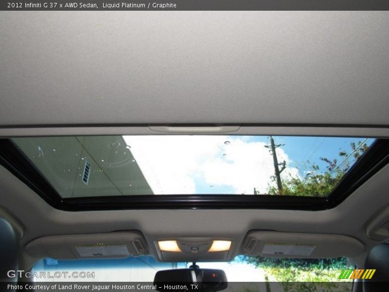Liquid Platinum / Graphite 2012 Infiniti G 37 x AWD Sedan