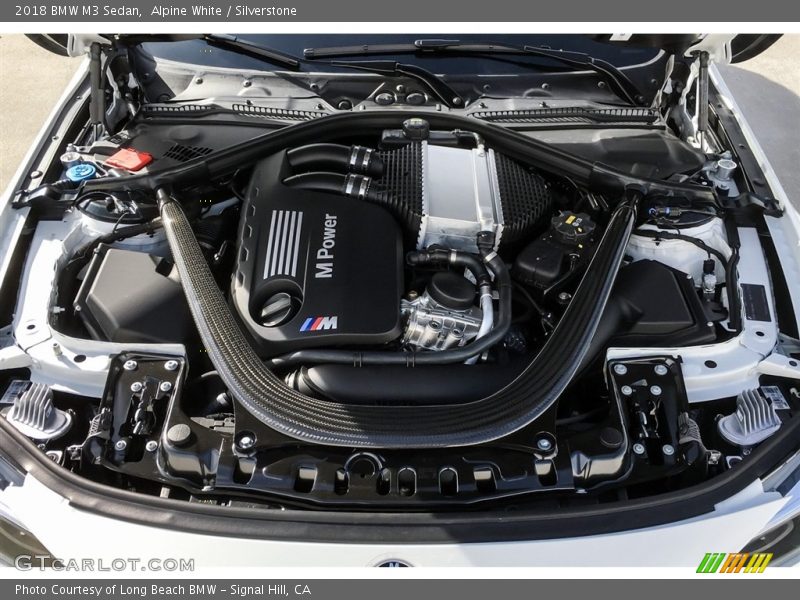 Alpine White / Silverstone 2018 BMW M3 Sedan