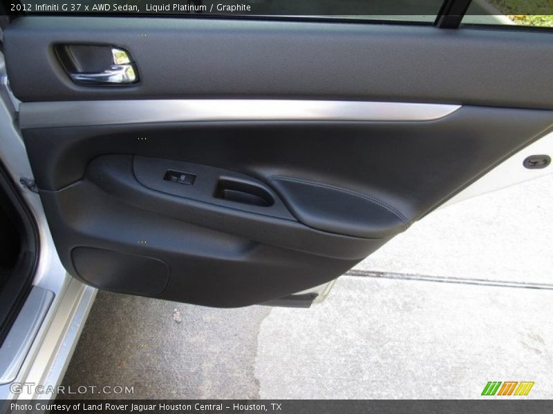 Liquid Platinum / Graphite 2012 Infiniti G 37 x AWD Sedan