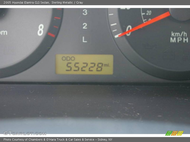 Sterling Metallic / Gray 2005 Hyundai Elantra GLS Sedan
