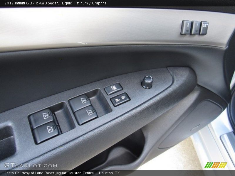Liquid Platinum / Graphite 2012 Infiniti G 37 x AWD Sedan