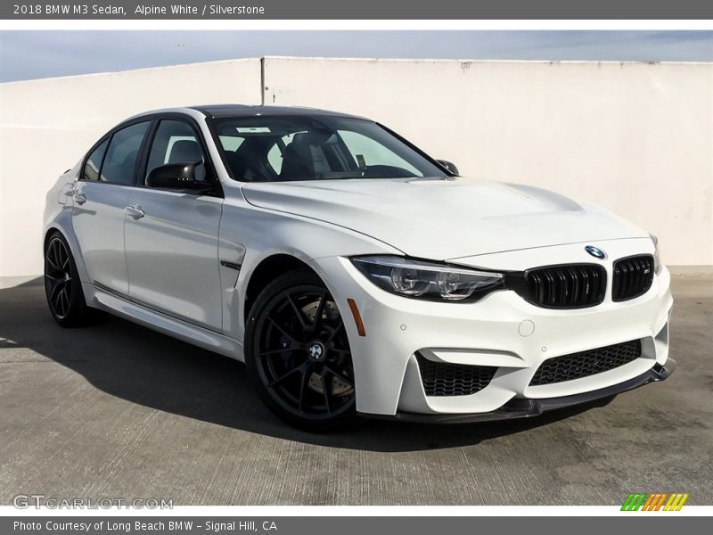 Alpine White / Silverstone 2018 BMW M3 Sedan