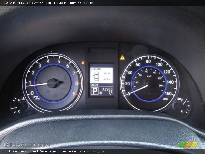 Liquid Platinum / Graphite 2012 Infiniti G 37 x AWD Sedan