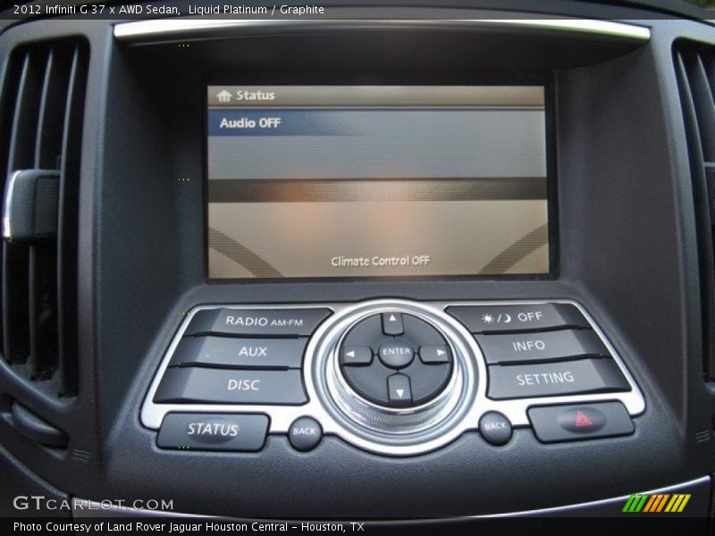 Liquid Platinum / Graphite 2012 Infiniti G 37 x AWD Sedan