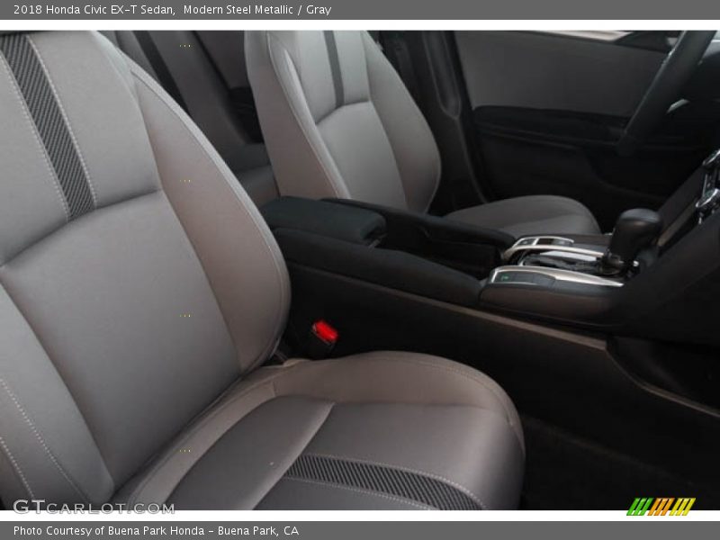 Modern Steel Metallic / Gray 2018 Honda Civic EX-T Sedan