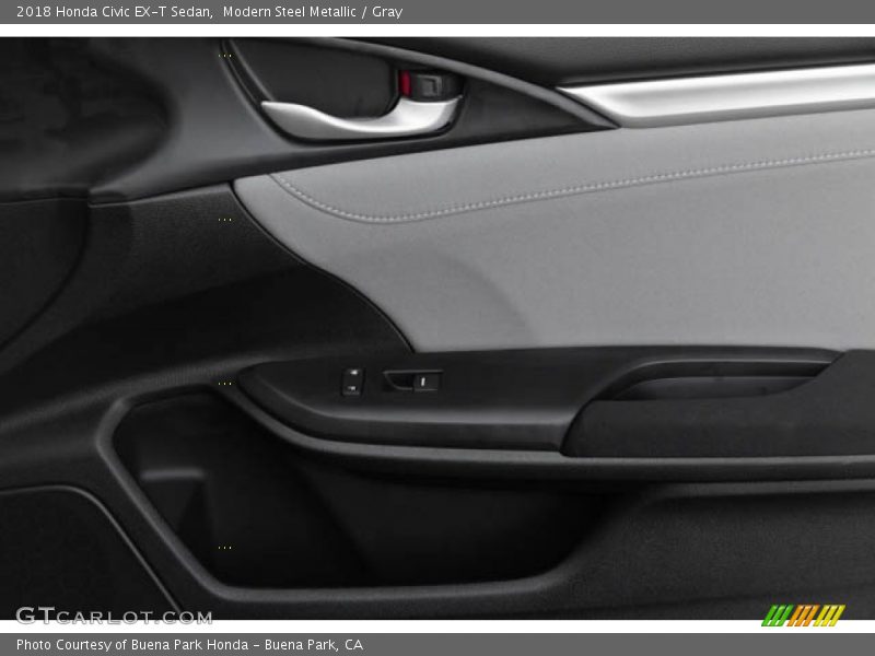 Modern Steel Metallic / Gray 2018 Honda Civic EX-T Sedan