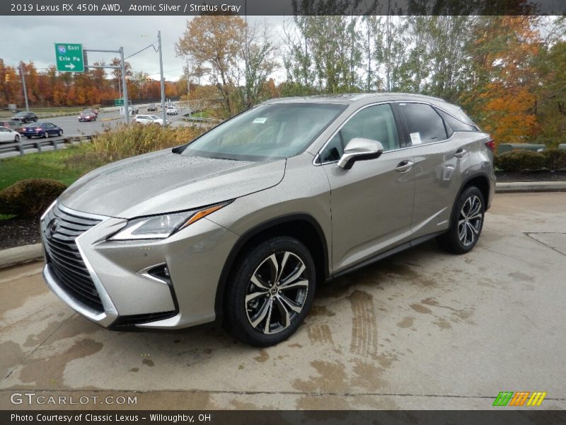 Atomic Silver / Stratus Gray 2019 Lexus RX 450h AWD