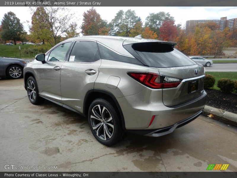 Atomic Silver / Stratus Gray 2019 Lexus RX 450h AWD