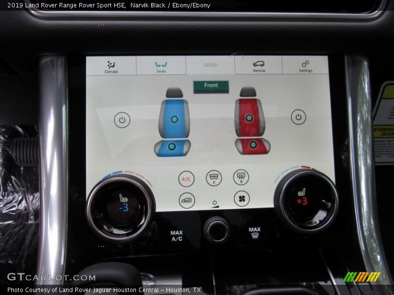 Controls of 2019 Range Rover Sport HSE