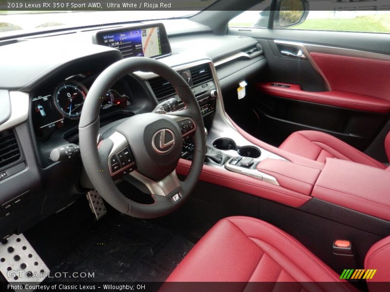  2019 RX 350 F Sport AWD Rioja Red Interior