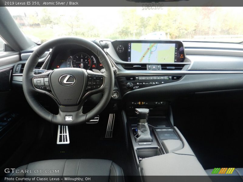 Atomic Silver / Black 2019 Lexus ES 350
