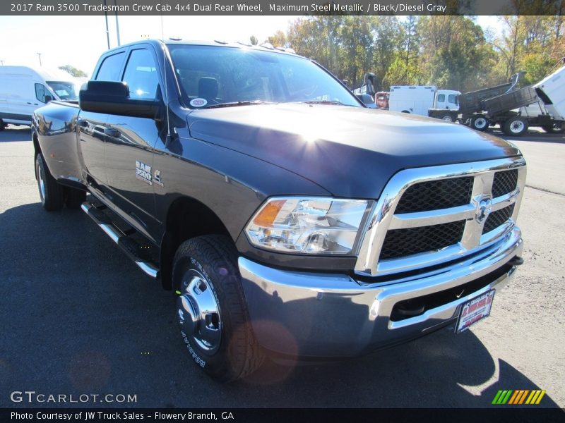 Maximum Steel Metallic / Black/Diesel Gray 2017 Ram 3500 Tradesman Crew Cab 4x4 Dual Rear Wheel