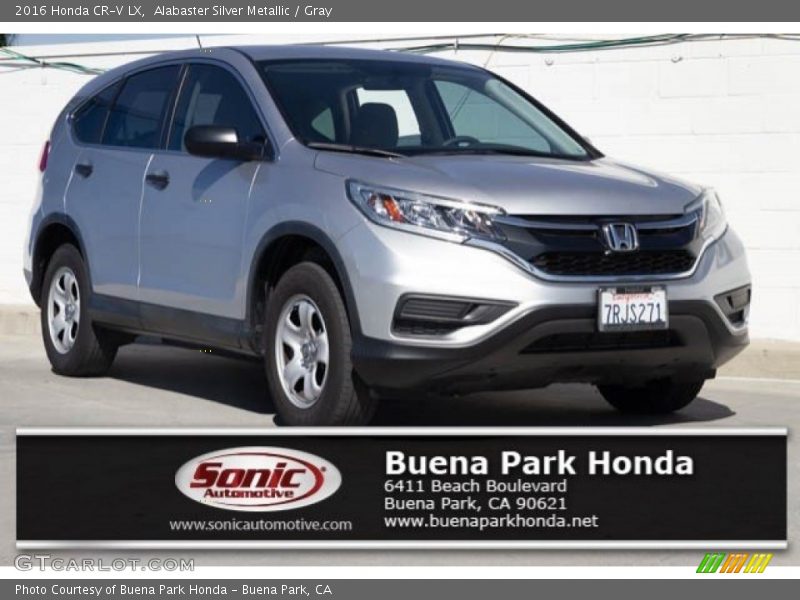 Alabaster Silver Metallic / Gray 2016 Honda CR-V LX