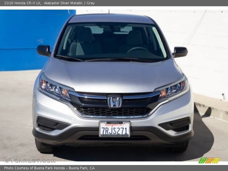 Alabaster Silver Metallic / Gray 2016 Honda CR-V LX