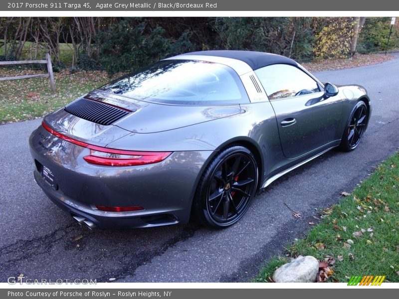 Agate Grey Metallic / Black/Bordeaux Red 2017 Porsche 911 Targa 4S