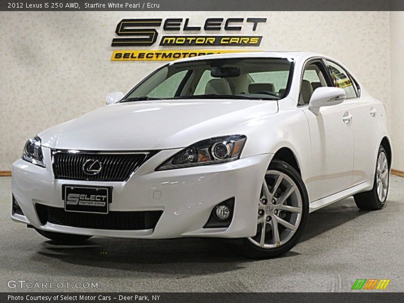 Starfire White Pearl / Ecru 2012 Lexus IS 250 AWD