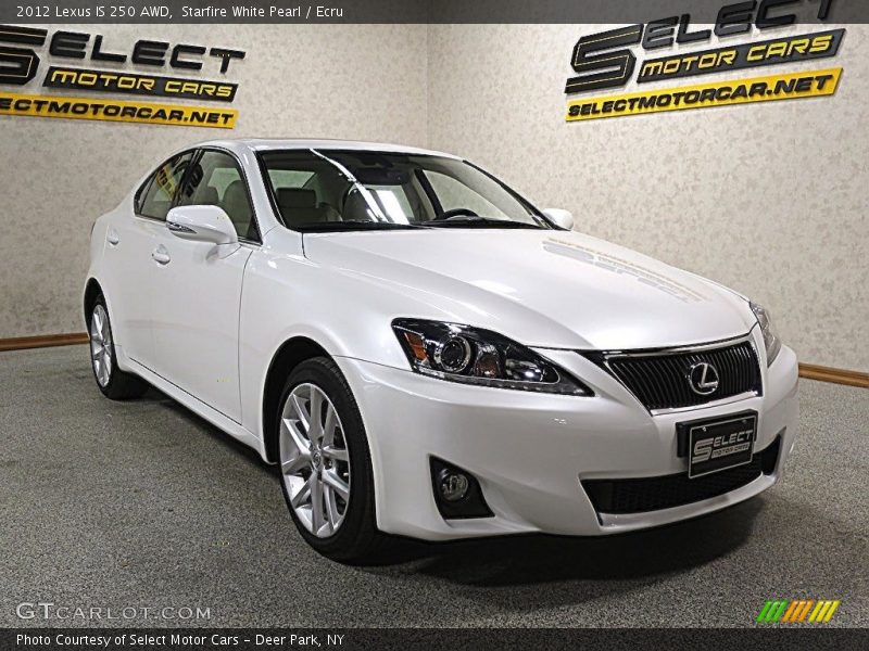 Starfire White Pearl / Ecru 2012 Lexus IS 250 AWD