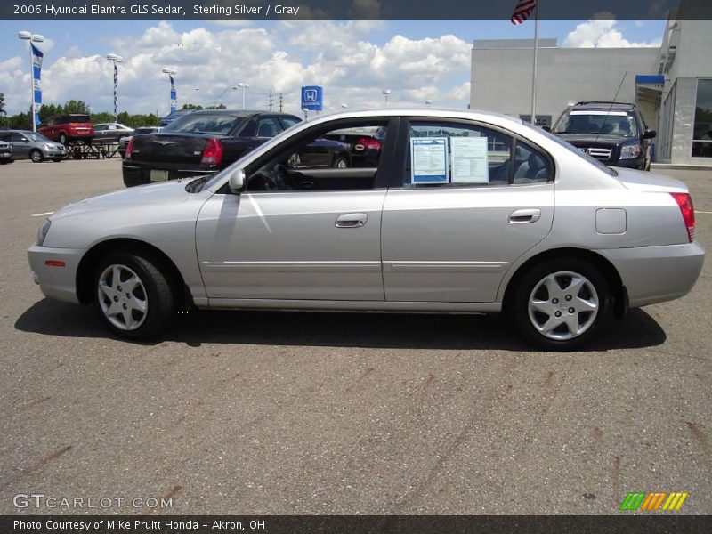 Sterling Silver / Gray 2006 Hyundai Elantra GLS Sedan