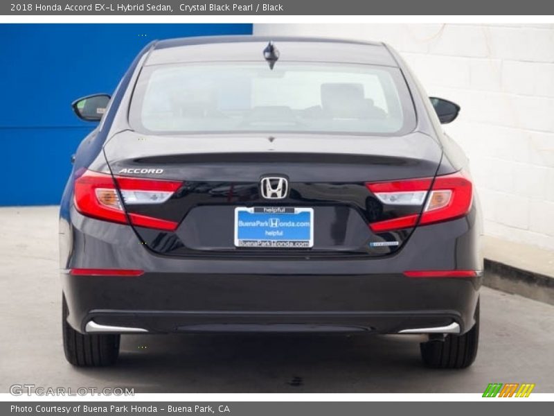 Crystal Black Pearl / Black 2018 Honda Accord EX-L Hybrid Sedan