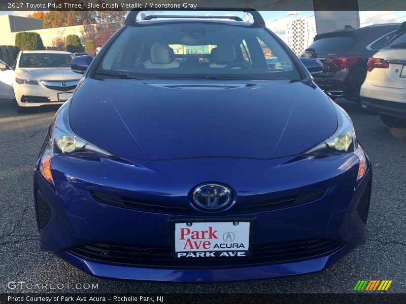 Blue Crush Metallic / Moonstone Gray 2017 Toyota Prius Three