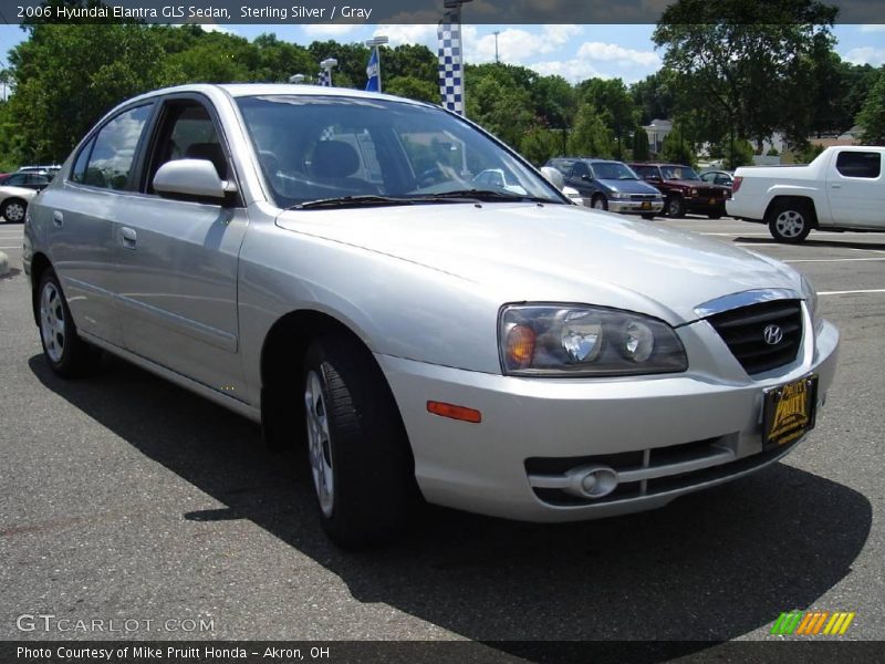 Sterling Silver / Gray 2006 Hyundai Elantra GLS Sedan