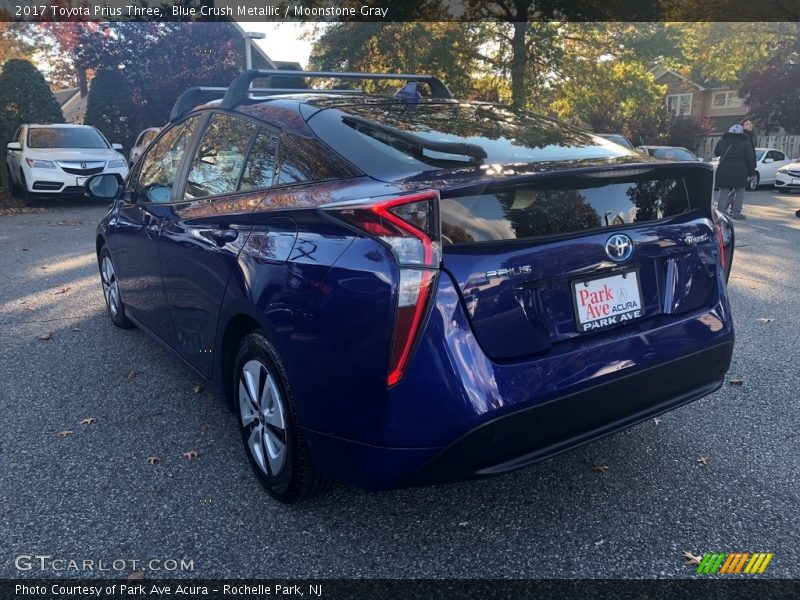 Blue Crush Metallic / Moonstone Gray 2017 Toyota Prius Three