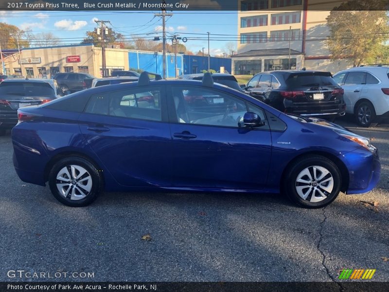 Blue Crush Metallic / Moonstone Gray 2017 Toyota Prius Three