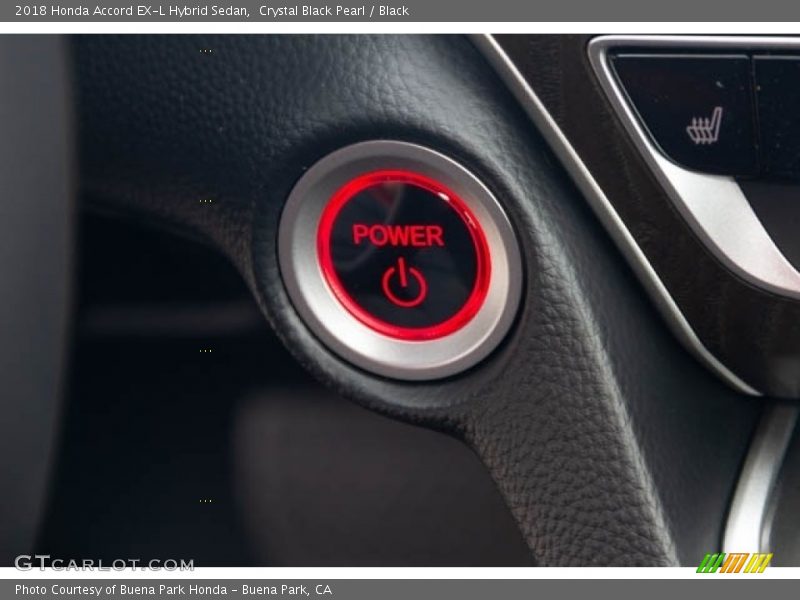 Crystal Black Pearl / Black 2018 Honda Accord EX-L Hybrid Sedan