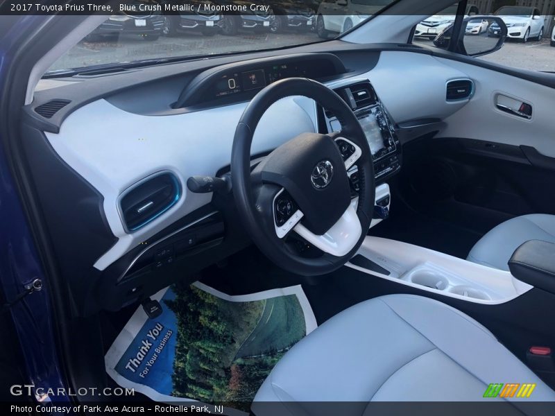 Blue Crush Metallic / Moonstone Gray 2017 Toyota Prius Three