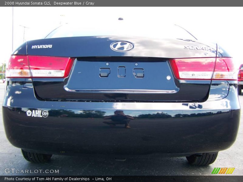 Deepwater Blue / Gray 2008 Hyundai Sonata GLS