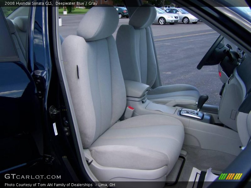 Deepwater Blue / Gray 2008 Hyundai Sonata GLS