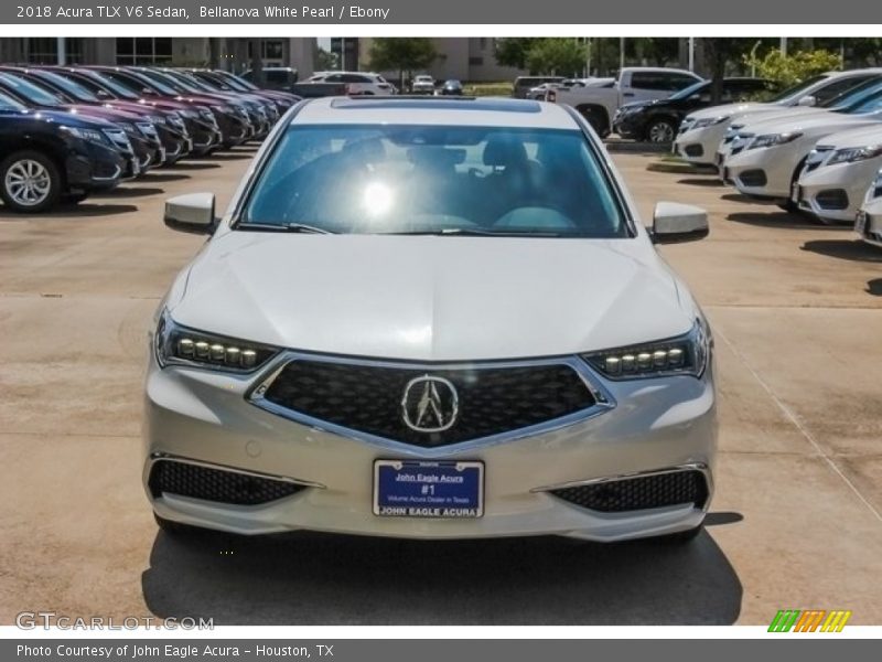 Bellanova White Pearl / Ebony 2018 Acura TLX V6 Sedan