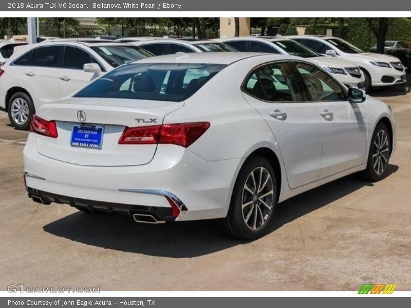 Bellanova White Pearl / Ebony 2018 Acura TLX V6 Sedan