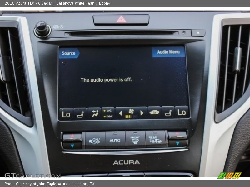 Bellanova White Pearl / Ebony 2018 Acura TLX V6 Sedan