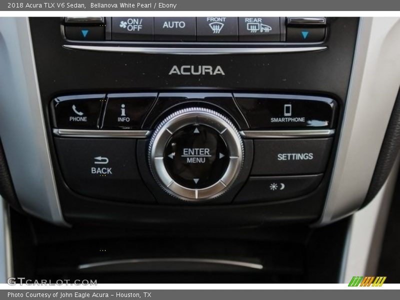 Bellanova White Pearl / Ebony 2018 Acura TLX V6 Sedan