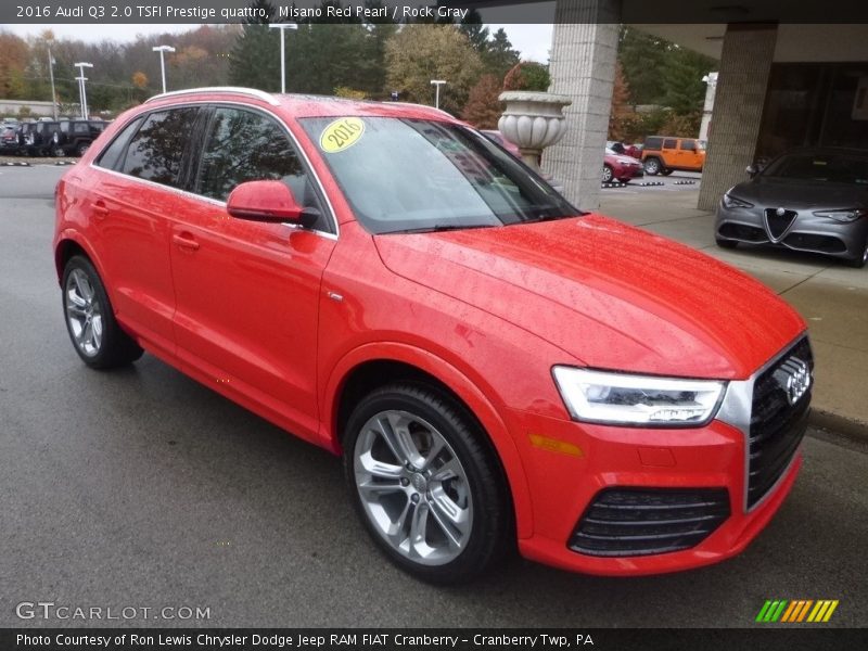 Misano Red Pearl / Rock Gray 2016 Audi Q3 2.0 TSFI Prestige quattro