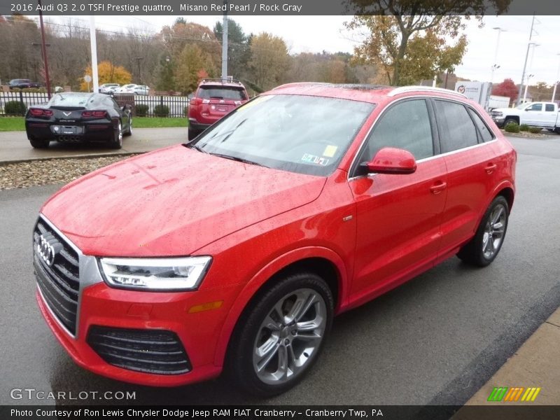 Misano Red Pearl / Rock Gray 2016 Audi Q3 2.0 TSFI Prestige quattro