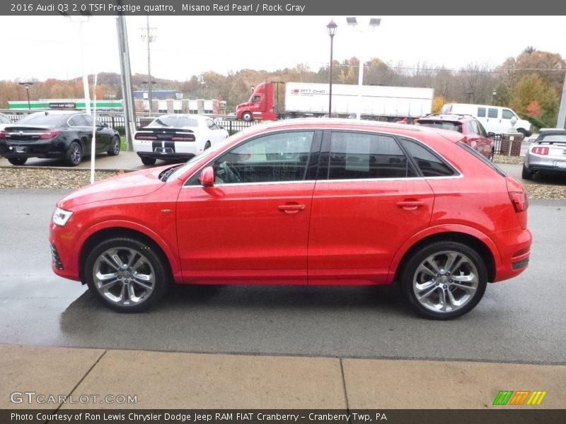Misano Red Pearl / Rock Gray 2016 Audi Q3 2.0 TSFI Prestige quattro