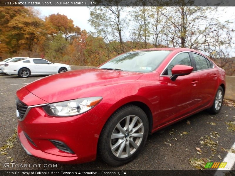 Soul Red Metallic / Black 2016 Mazda Mazda6 Sport