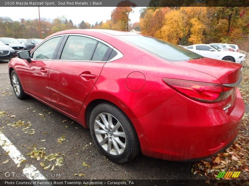 Soul Red Metallic / Black 2016 Mazda Mazda6 Sport