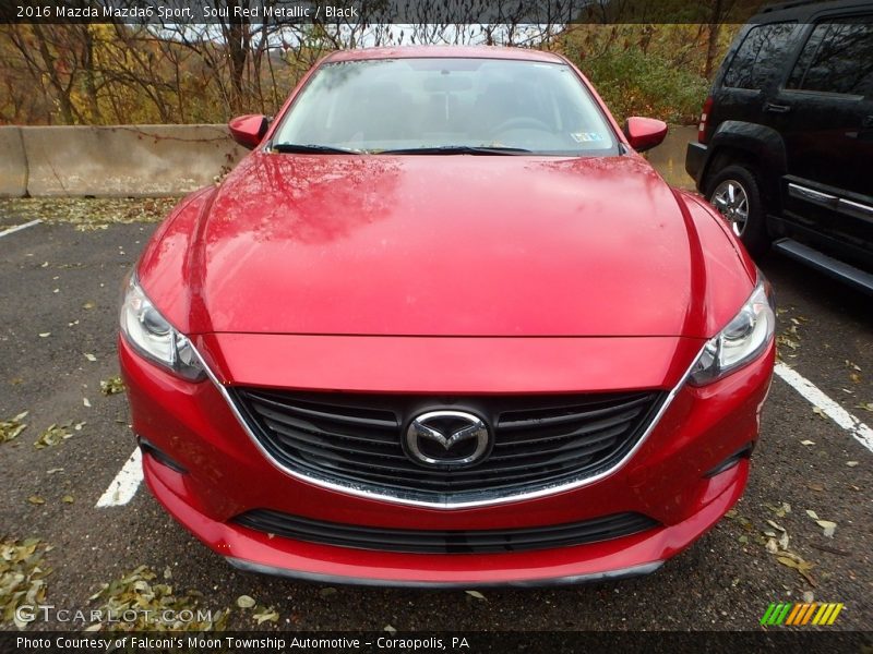 Soul Red Metallic / Black 2016 Mazda Mazda6 Sport