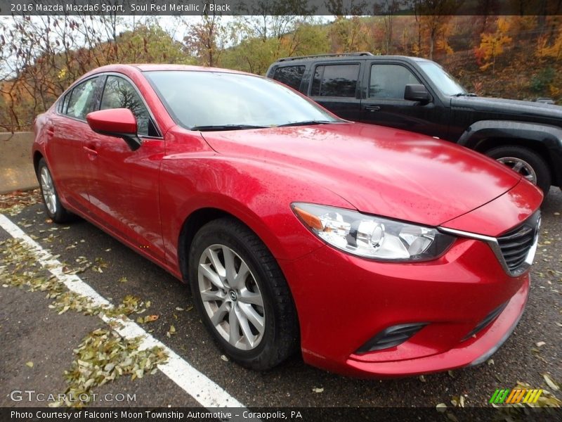 Soul Red Metallic / Black 2016 Mazda Mazda6 Sport