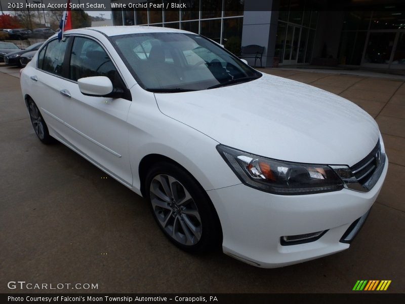 White Orchid Pearl / Black 2013 Honda Accord Sport Sedan