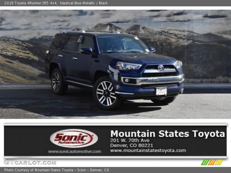 Nautical Blue Metallic / Black 2018 Toyota 4Runner SR5 4x4