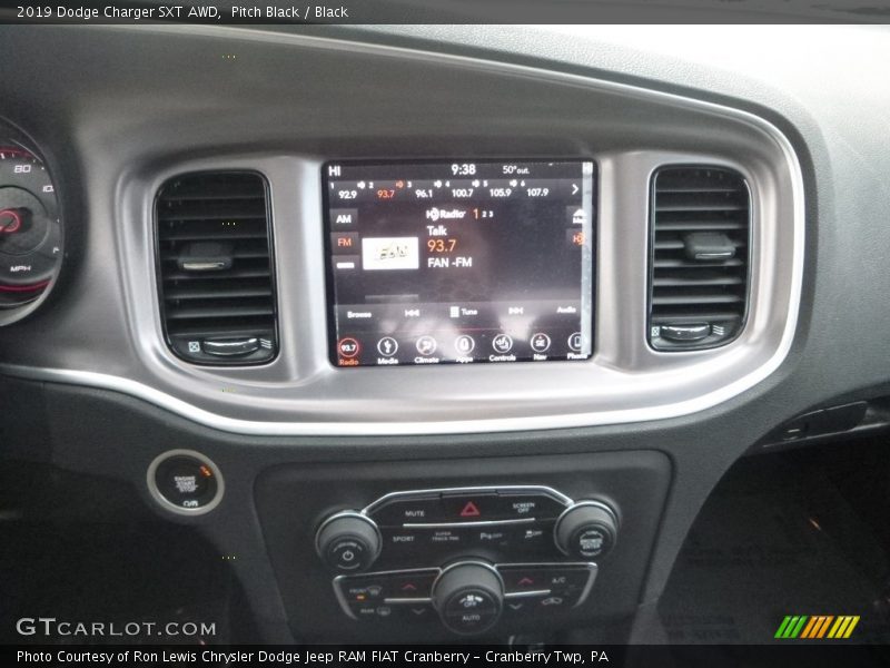 Pitch Black / Black 2019 Dodge Charger SXT AWD
