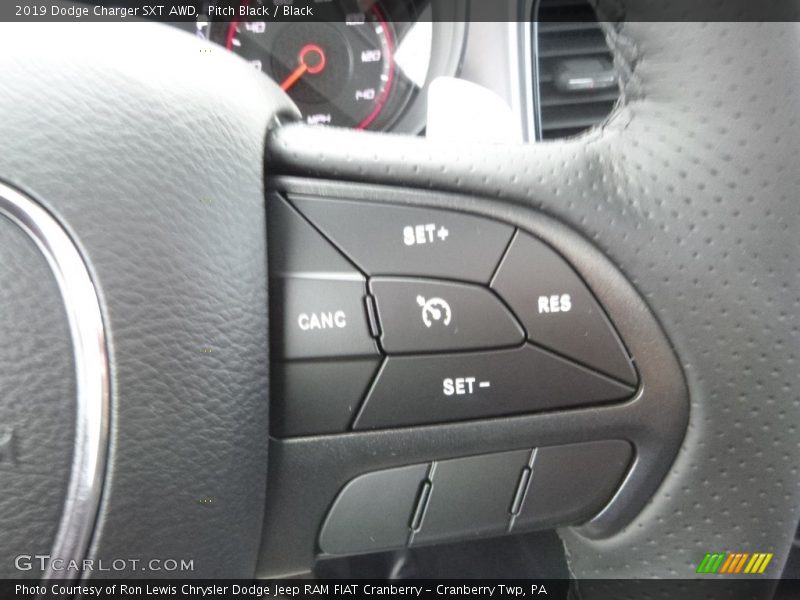 Pitch Black / Black 2019 Dodge Charger SXT AWD