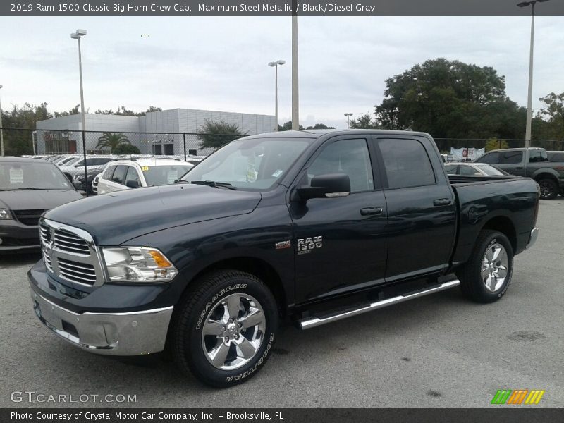 Maximum Steel Metallic / Black/Diesel Gray 2019 Ram 1500 Classic Big Horn Crew Cab